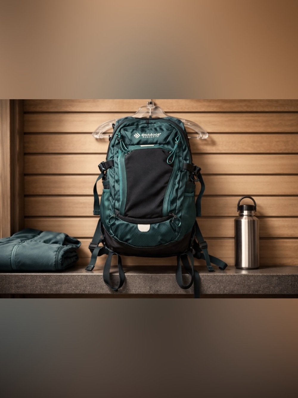 Outdoor Products Arrowhead Hiking & Camping Outdoor Backpack Green Bag